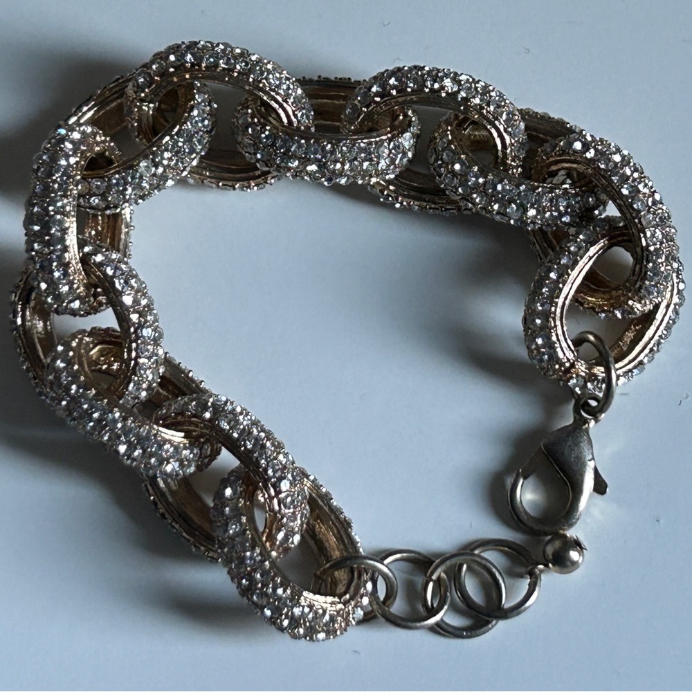 Chain link sparkly bracelet